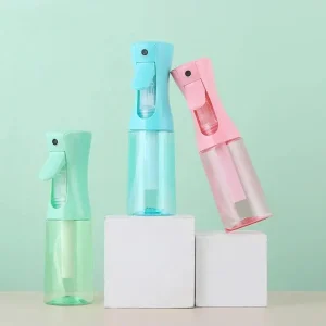 Water Mist Spray Bottles - Clear Colours - 200ml